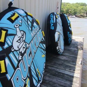 a wooden boat in a body of water