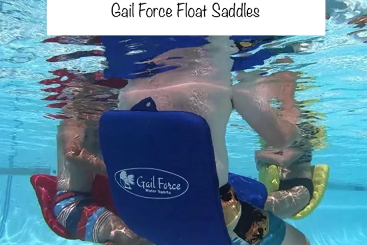 a person in a pool of water