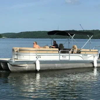 a small boat in a body of water